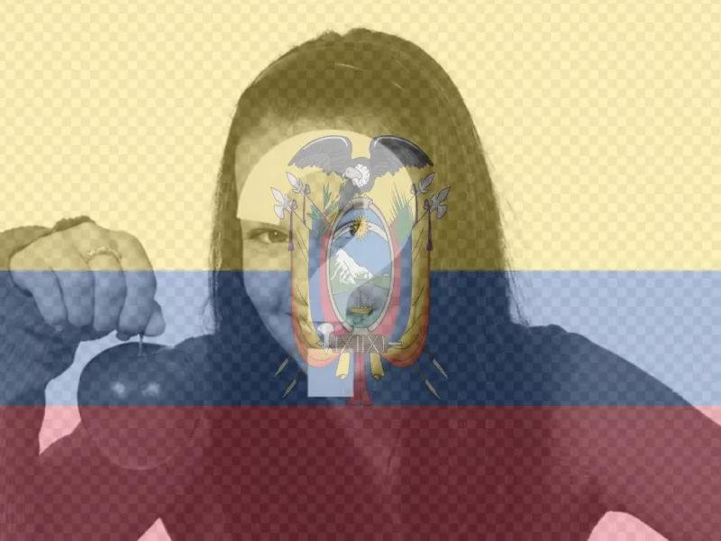 Fotomontaje para poner la bandera de Ecuador con tu foto ..