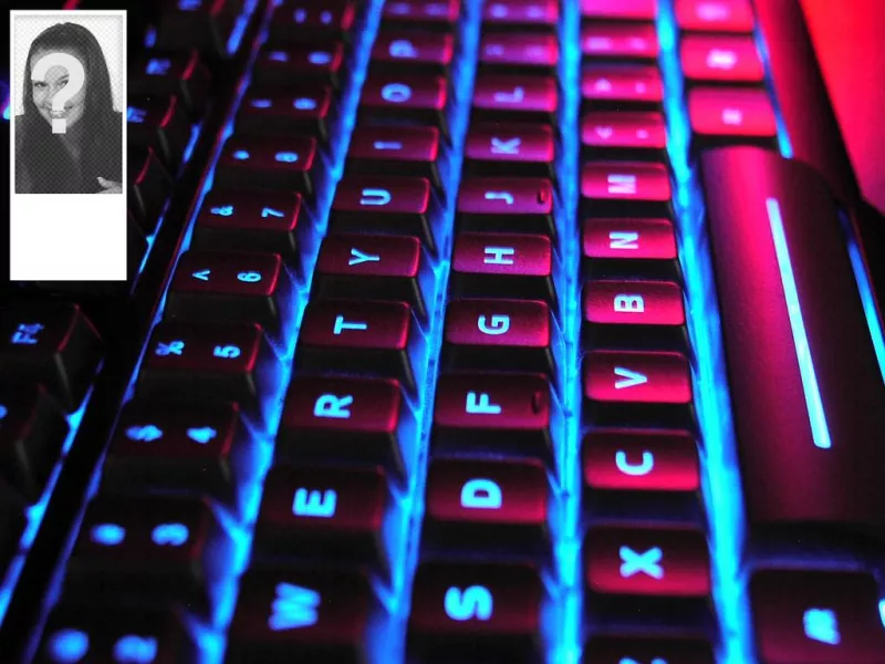 Diseña tu propio fondo de pantalla de twitter con tu foto en el lateral. Teclado iluminado de..