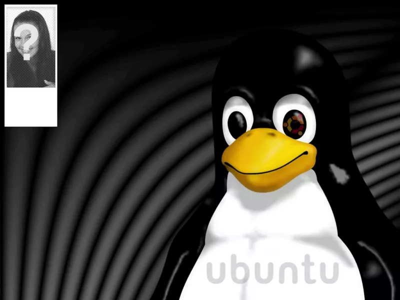 Fondo de la mascota de Linux Tux para tu cuenta de twitter en el que podrás poner tu..