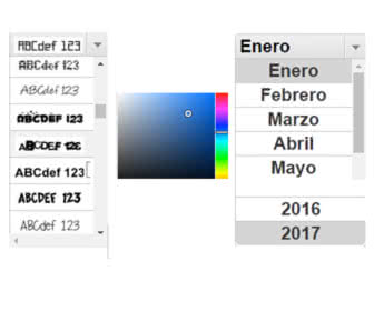 Calendario con el tipo de letra colores que quieras