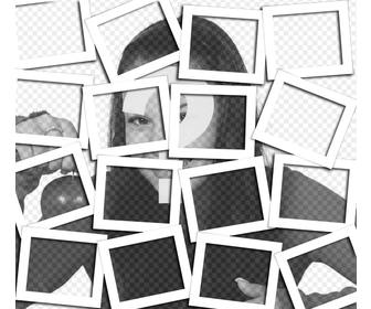 anade efecto collage recuadros polaroid fotos