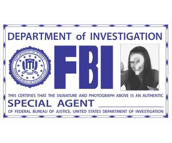 fotomontaje placa identificacion fbi