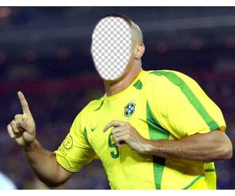 transformate ronaldo jugador futbol brasil montaje