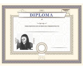 diploma personalizable un logro orgullosamente presentado persona quieres colocar foto texto