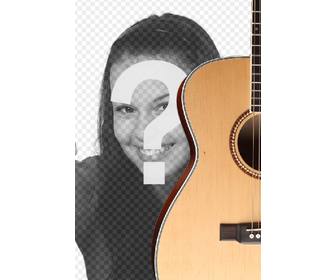 fotomontaje poner guitarra espanola foto anadir texto online