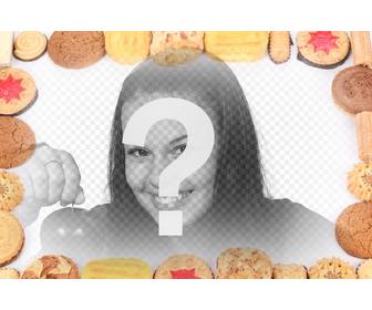 decora fotos digitales marco compuesto galletas diferentes sabores