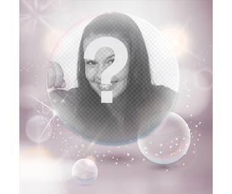 imagen perfil burbujas destellos luces blancas personalizar avatar facebook twitter