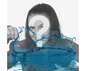 crea un fotomontaje anadiendo agua azul imagenes diviertete compartiendola amigos whatsapp
