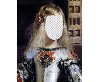 fotomontaje cuadro infanta margarita velazquez colocar cara