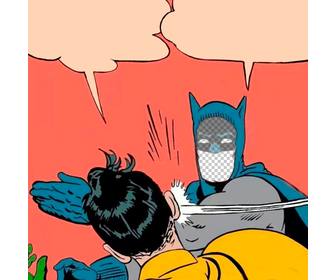 Fotomontaje editable del meme de Batman y Robin para tu foto y escribir -  Fotoefectos