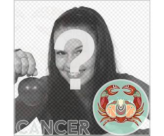 fotoefecto online signo zodiaco cancer