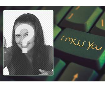 collage un teclado texto