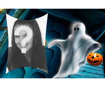 marco fotos halloween un fantasma