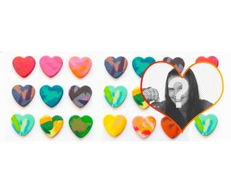 Portada para el perfil de Facebook personalizable con corazones -  Fotoefectos