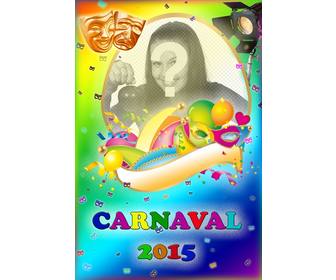 fotomontaje cartel carnaval 2015 foto
