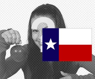 pegatina bandera texas puedes poner fotos perfil nuestro editor online