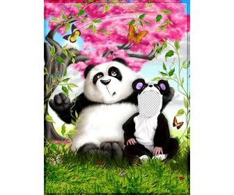 disfraz oso panda puedes editar online gratis