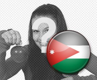foto montaje online poner bandera jordania foto perfil