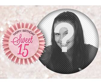 fotomontaje celebrar dulces 15 anos ingles