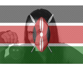 filtro bandera kenia foto perfil