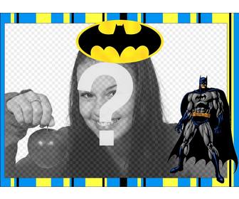 Marco gratis de Batman para personalizar con tus fotos - Fotoefectos