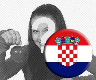 boton bandera croacia anadir fotos un sticker