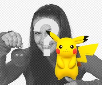 pikachu fotos fotomontaje editable gratis