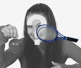 raqueta tenis anadir fotos montaje online