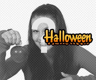 decora fotos palabra halloween un sticker online