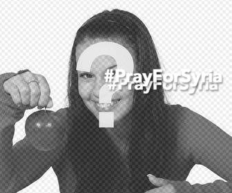 foto efecto anadir imagenes hashtag pray fot syria
