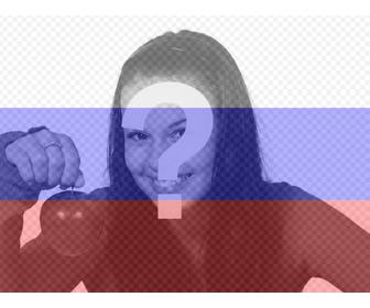 crea un fotomontaje online bandera rusia foto