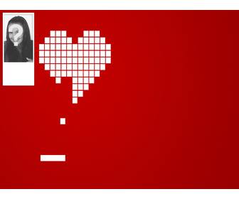 fondo twitter foto juega corazon fondo rojo un corazon pixelado