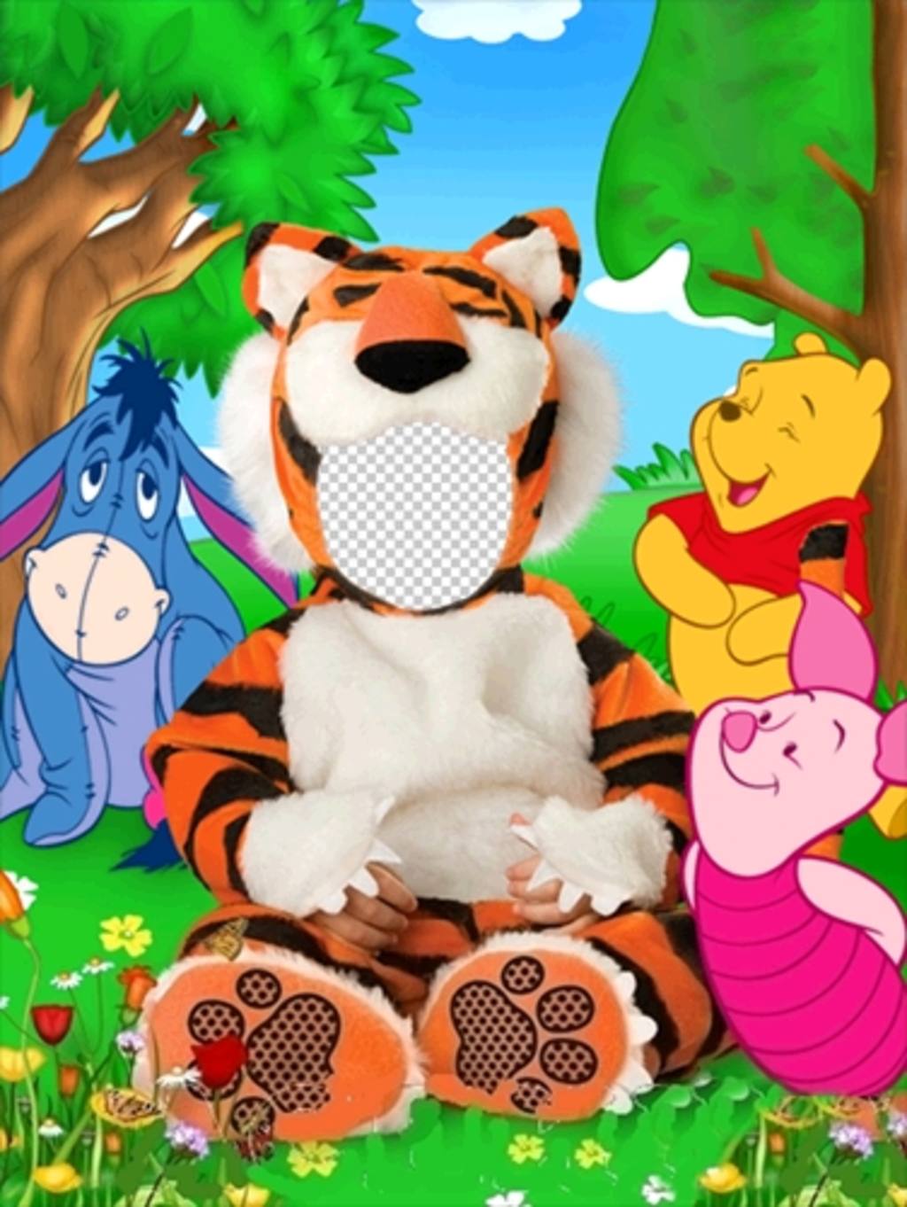 Disfraz virtual para niños de tigre que puedes editar con tu foto ..