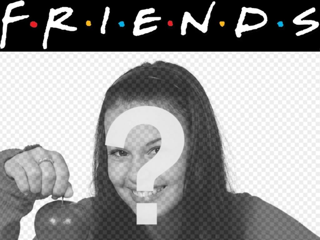 Pon el logo de la famosa serie de televisión Friends en tu foto. Perfecto para fotos de..