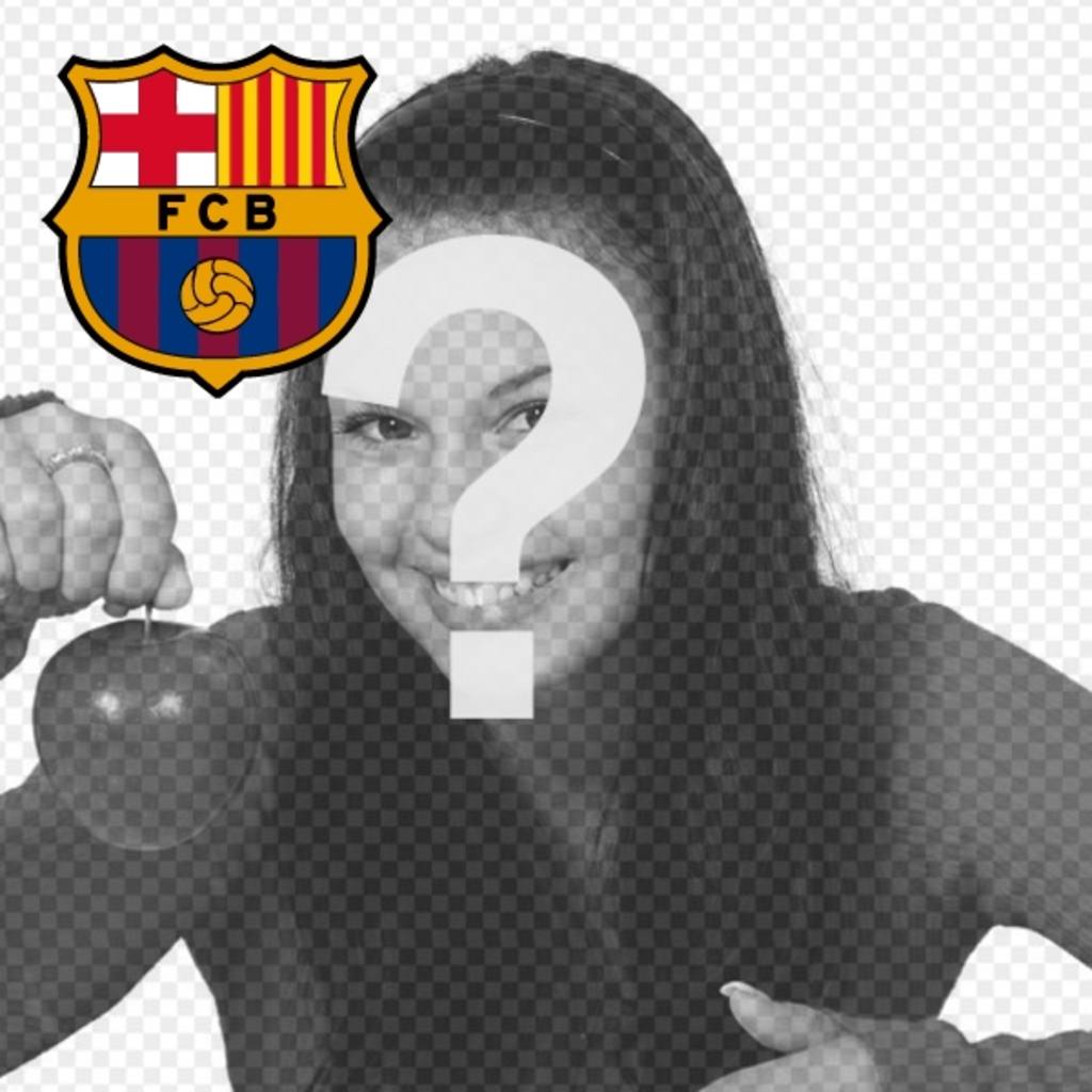 Avatar para Facebook y Twitter con el escudo del Barça en la esquina superior..