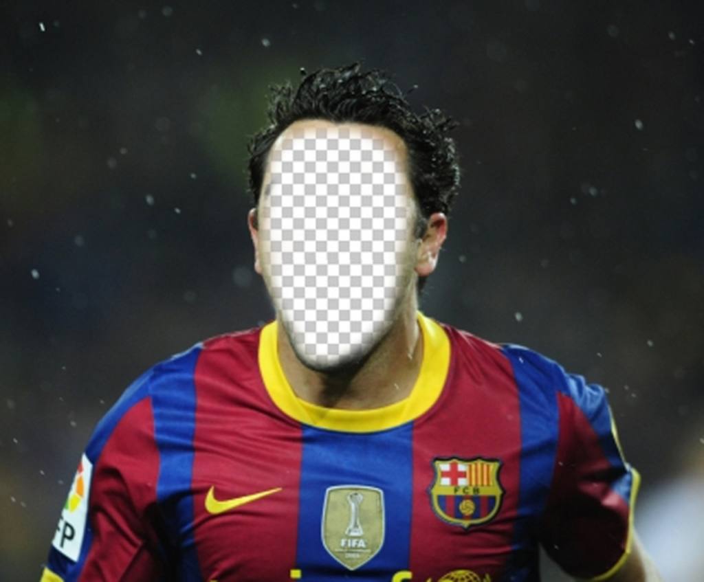 Fotomontaje para poner tu cara en un jugador del Barça ..
