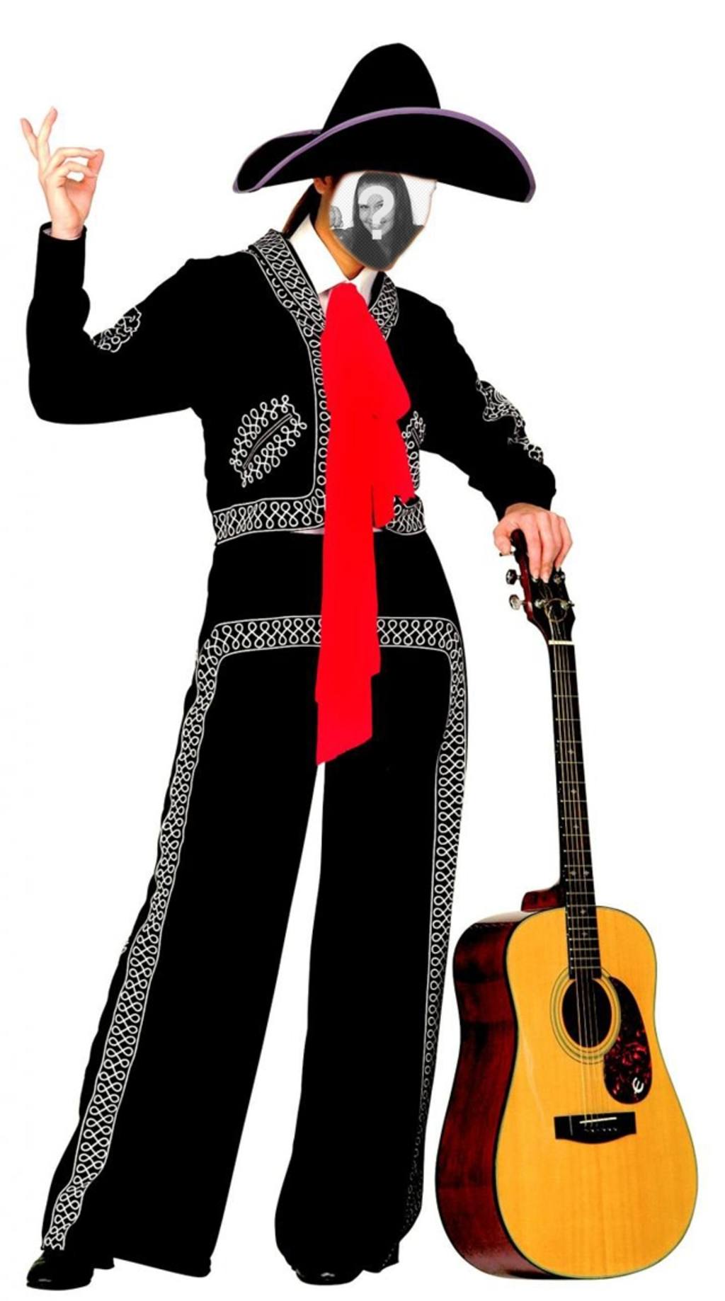 Vístete de mariachi con este montaje online para editar gratis ..