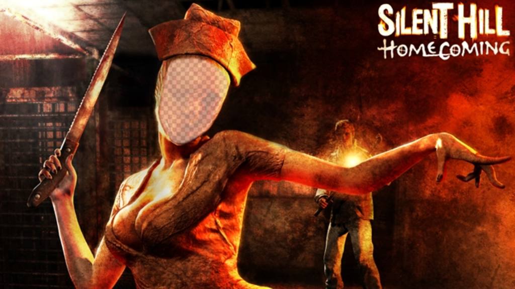 Crea un fotomontaje con la terrorífica enfermera zombie de Silent Hill ..