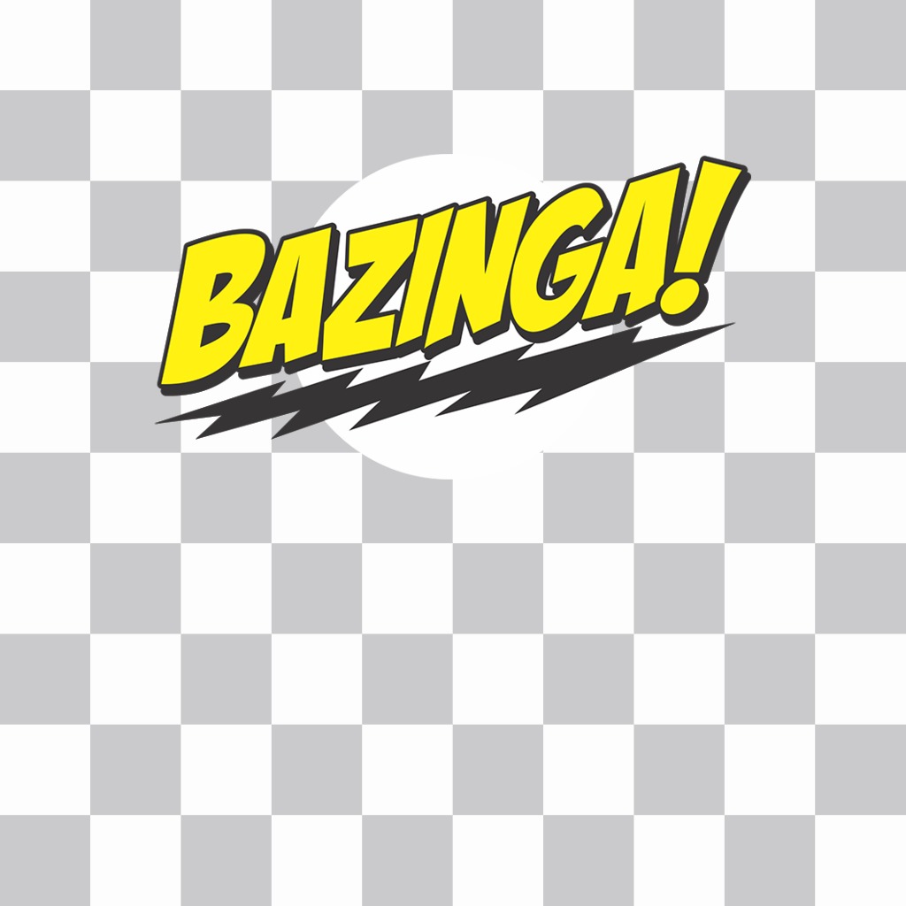 Pegatina de Bazinga! ..