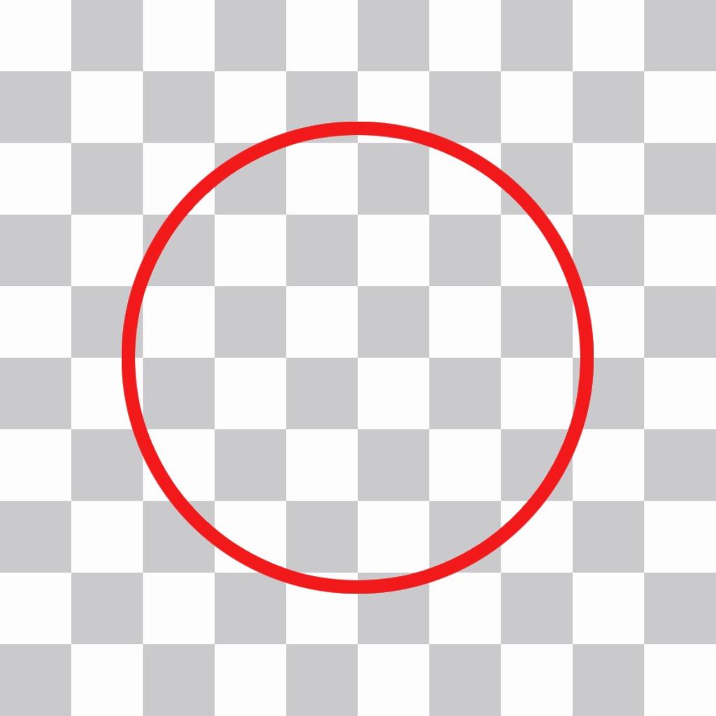 Pegatina de un círculo rojo ..