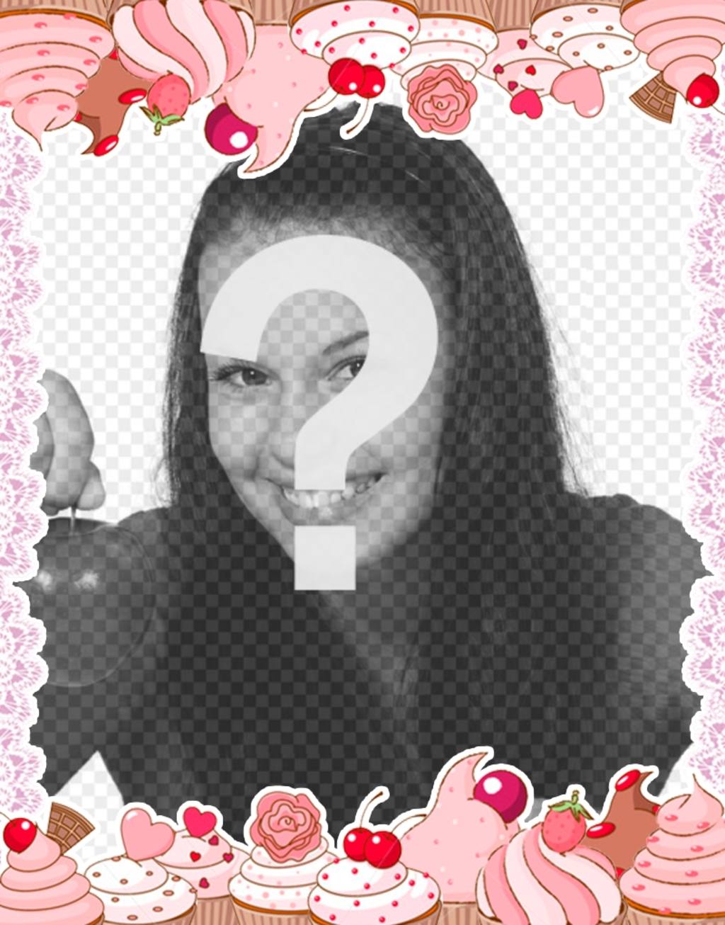 Marco para fotos de cupcakes. ..