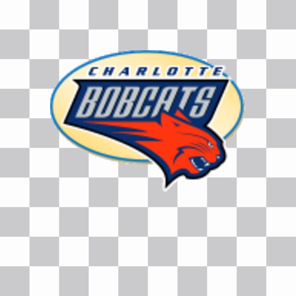 Sticker con el logo de los Charlotte Bobcats. ..