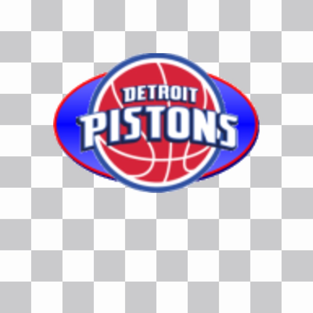Sticker con el escudo de los Detroit Pistons. ..