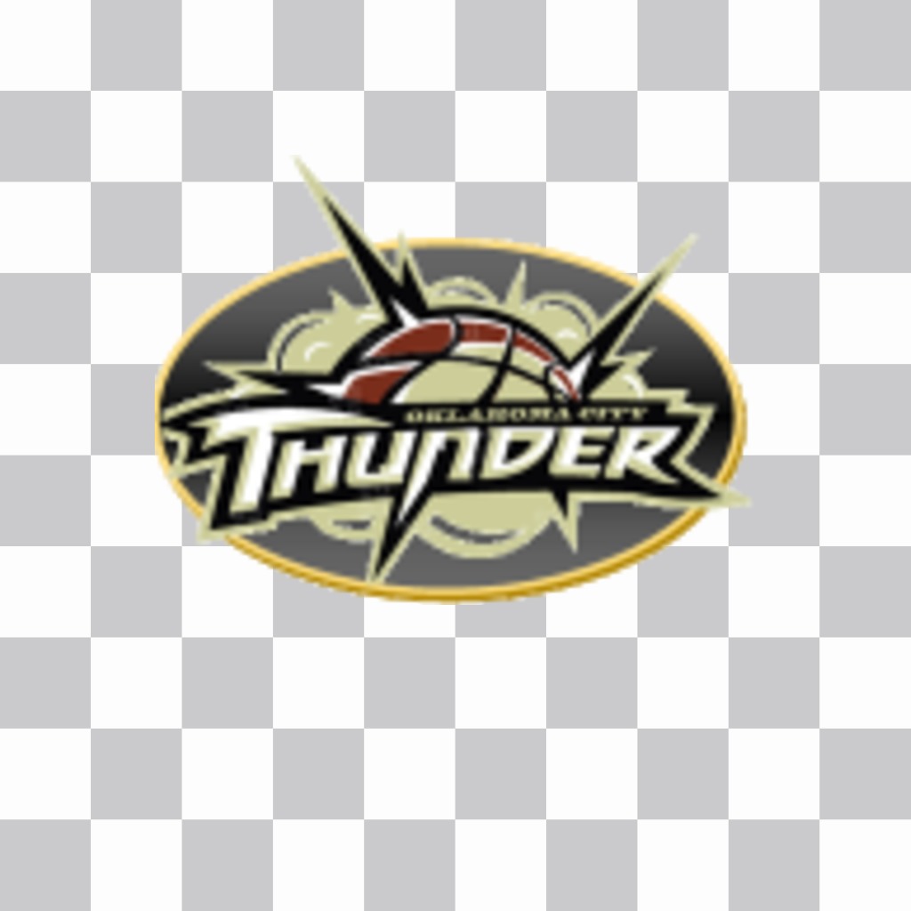 Sticker con el logotipo de los Oklahoma City Thunder. ..