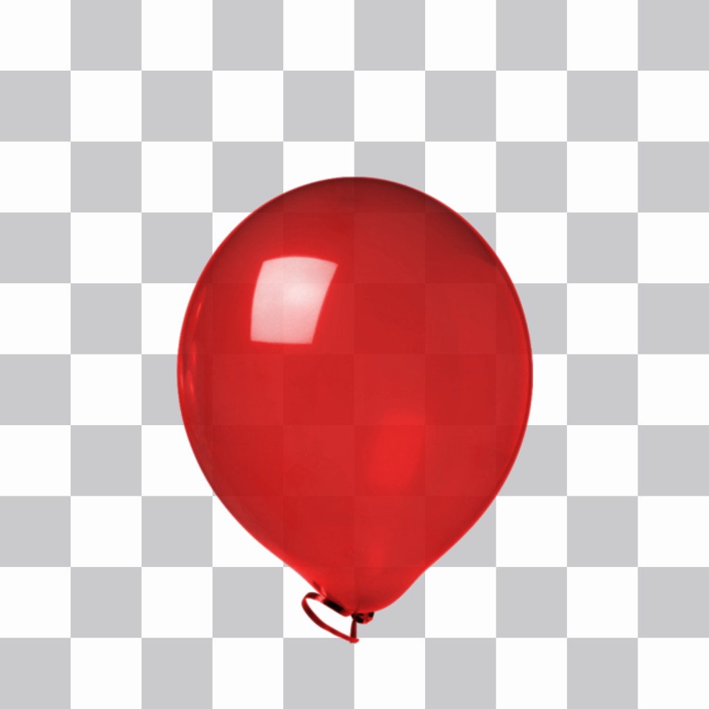 Pegatina de un globo de color rojo. ..