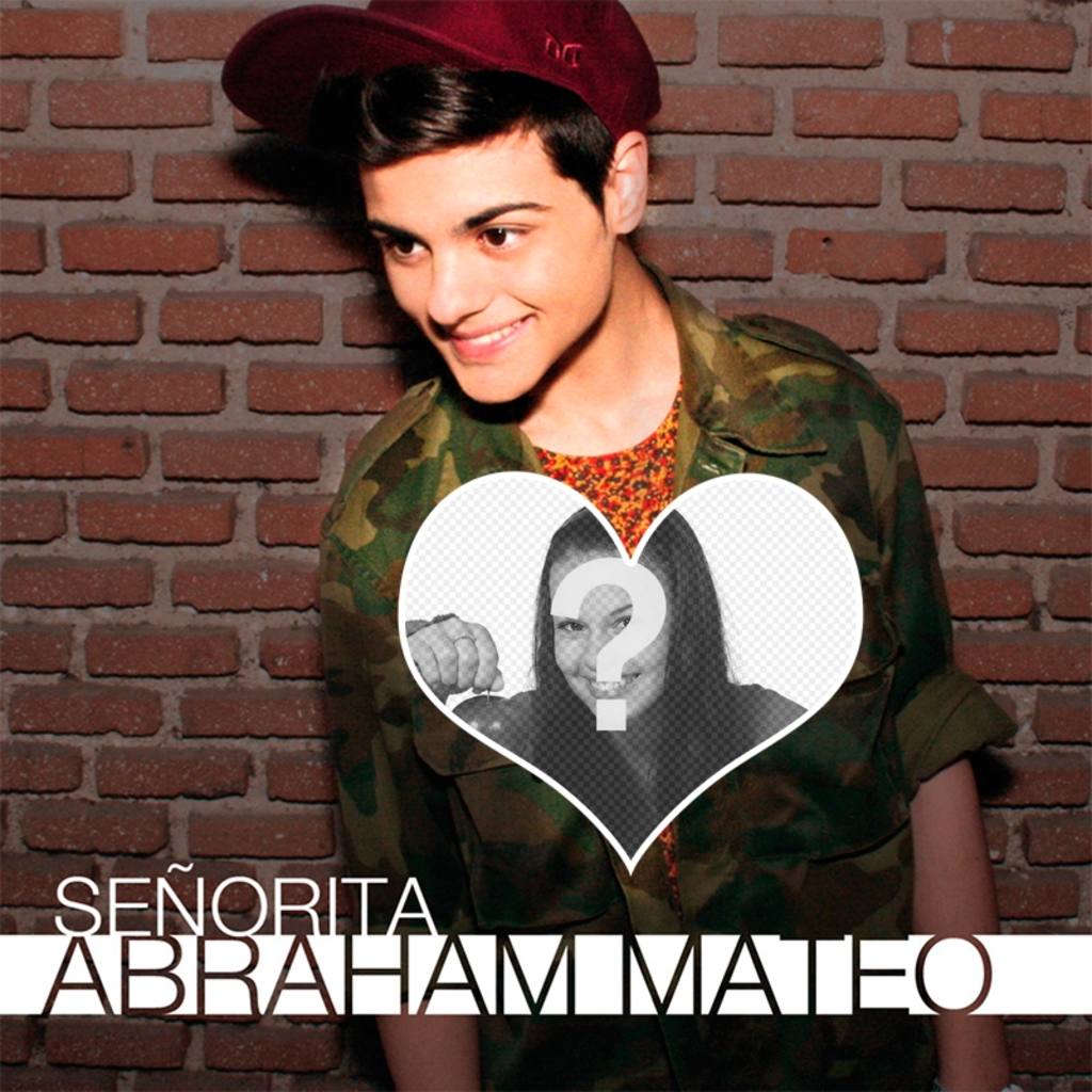 Fotomontaje con la portada del single Señorita de Abraham Mateo ..