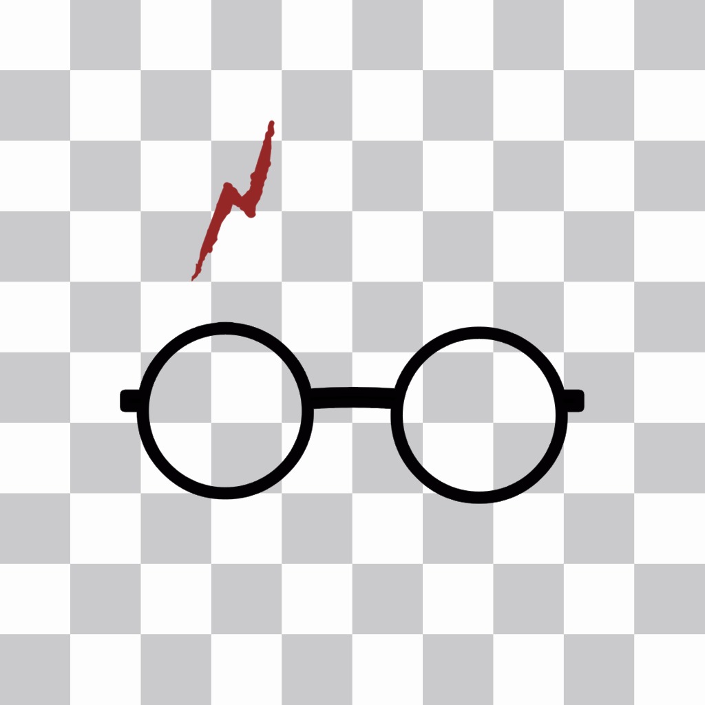 Pegatina con las gafas y la cicatriz de Harry Potter ..