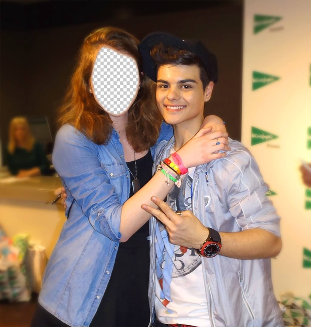 Fotomontaje junto a Abraham Mateo para subir tu foto y ajustar tu rostro ..