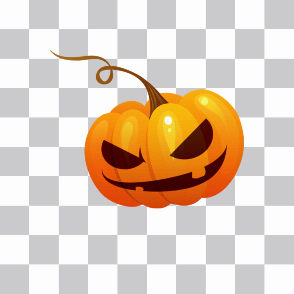 Sticker de una calabaza terrorífica ..