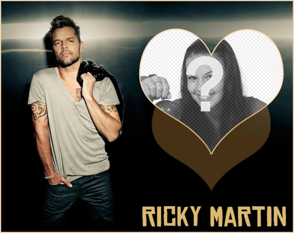 Collage para tus fotos con Ricky Martin ..